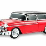 Torima Klasik Araba Usb-TF-FM Radyo Kırmızı Bluetooth Hoparlör