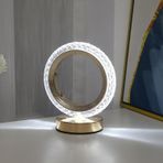 Torima LW-24 Dekoratif Şarjlı Yuvarlak Kristal Elmas Masa Lambası Akrilik Led Gece Lambası