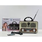 Torima M-111BT Beyaz Kumandalı Nostaljik Radyolu Bluetooth Hoparlör