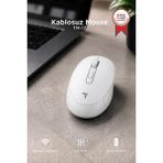 Torima Mouse Çift Modlu Sessiz Kablosuz Fare TM17 Beyaz
