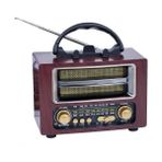 Torima NS-02 Brown Nostajik Radyo Bluetooth Hoparlör