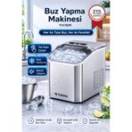 Torima Portatif Taşınabilir Hızlı Buz Yapma Makinesi YH16 Gri