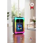 Torima Rgb Işıklı Bluetooth Hoparlör Usb Tf Fm 12w Taşınabilir Kts-2452 Siyah