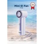 Torima Şarjlı El Vantilatörü Dijital Göstergeli Taşınabilir Mini Fan F44 Mor