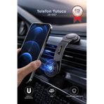 Torima Telefon Tutucu 360 Derece Güçlü Manyetik Sarsıntı Önler Araç İçi Oto Aksesuarları JX057 Siyah