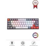 Torima Tk-11 Beyaz Mekanik Kablosuz Blue Switch Rgb Işıklı Gaming Sarjlı Q Klavye