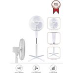 Torima Vantilatör 3 Pervaneli 3 Kademeli Ayarlanabilir Ayaklı 16 Inc 55W Fan SF04 Beyaz