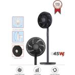 Torima Vantilatör 7 Pervaneli 3 Kademeli Ayarlanabilir Ayaklı 14 Inc 45W Fan SF01 Siyah