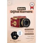 Torima Vintage Dijital Kamera Selfie Video Vlog Kamerası Fotoğraf Makinesi CMR48 Kırmızı