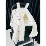 Torino 90*100 Müslin Minder ve Puset Örtüsü 2li Set -Model-14