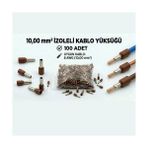 Tork 10 mm Izoleli Kablo Yüksüğü – 8 Awg – Kahverengi Renk – 100 Adet