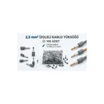 TORK 2,5mm İZOLELİ KABLO YÜKSÜĞÜ 100 ADET 14AWG