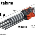 TORK ALYAN TAKIMI 9 PARÇA DUBLE UZUN BOY YILDIZ ALYAN SETİ L TİPİ