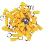 Tork Sulye Pabuç Kablo Ucu 4-6mm M8 Sarı Sıkmalı Yuvarlak Tip (100'LÜ Paket)