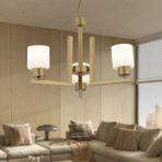Torqu 3 Lü Eskitme Boyalı Beyaz Camlı Modern Genç Odası Yatak Odası Salon Avize eskitme