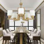 Torqu 5 Li Eskitme Boyalı Çift Camlı Modern Genç Odası Yatak Odası Salon Avize eskitme