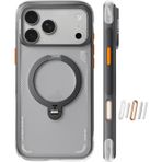 TORRAS Ostand Q3 Air, iPhone 17 Pro Max için, 360 Manyetik Standlı, Manyetik, Mil-Grade Drop Testli, Kamera Kontrol Düğmesi, Darbeye Dayanıklı Telefon Kılıfı, iPhone 17 Pro Max 6,9 inç için, Gölge
