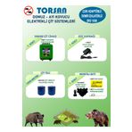 Torsan Eko Plus 1000 Adaptörlü 220V Domuz Ayı Kovucu 1000 mt Elektrikli Çit Sistemi