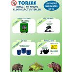Torsan Eko Plus 1500 Adaptörlü 220V Domuz Ayı Kovucu 1500 mt Elektrikli Çit Sistemi