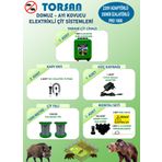 Torsan Pro Plus 1000 Adaptörlü 220V Domuz Ayı Kovucu 1000 mt Elektrikli Çit Sistemi