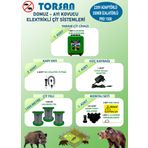 Torsan Pro Plus 1500 Adaptörlü 220V Domuz Ayı Kovucu 1500 mt Elektrikli Çit Sistemi