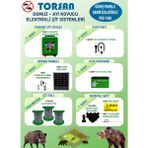 Torsan Pro Plus 1500 Domuz Ayı Kovucu 1500 mt Güneş Panelli Elektrikli Çit Sistemi