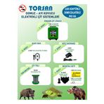 Torsan Pro Plus 500 Adaptörlü 220V Domuz Ayı Kovucu 500 mt Elektrikli Çit Sistemi