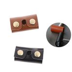 TorSor 2 paket jilet koruyucu kapak tıraş makinesi güvenlik seyahat çantası bıçak kafa tutucu çift kenar depolama deri koruyucu kol koruma kılıf aksesuarları çoğu erkek kadın jilet uyar