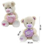 Toru Toys Çiçekli 55 cm Ayı Peluş Oyuncak