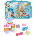ToruToys 2946 Play Blox Pastel Blok Saklama Çantalı 83 Parça Yapı Oyuncakları