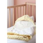 Tosbiq Baby Bebek Kundağı Patik 2’li SET 0-12M Açık Sarı Unisex Alize Yumuşak Örgü Kışlık Mont Organik Sertifika