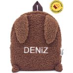Tosbiş Tavşan Kahve 0 - 8 Yaş Anasınıfı Kreş Çocuk Okul / Sırt Çantası Peluş
