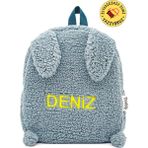 Tosbiş Tavşan Mint 0-8 Yaş Çocuk Sırt Çantası 25x20x10 cm Su Geçirmez Anaokulu-Kreş Çantası