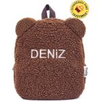 Tosbiş Teddy Kahve 0-8 Yaş Çocuk Sırt Çantası 26x21x11 cm Anaokulu Kullanımı İçin Uygun