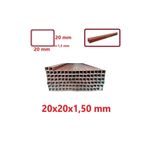 TOSÇELİK Boyalı (2mt) 20 x 20 x 1,5 mm Kutu Profil Boru Metal 20x20x1,5 Demir
