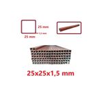 TOSÇELİK Boyalı (2mt) 25 x 25 x 1,5 mm Kutu Profil Boru Metal 25x25x1,5 Demir