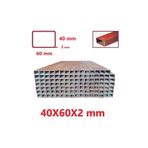 TOSÇELİK Boyalı (2mt) 40 x 60 x 2 mm Kutu Profil Boru Metal 40x60x2 Demir