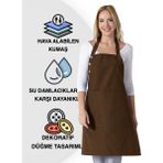Toshe Boyunayarlı, Suya Dayanıklı, Ceplişef,aşçı,mutfak Önlüğü,cafe,barista,kahverengi Önlük,kuaför,ressam ve Çiçekçi Önlükleri - Standart