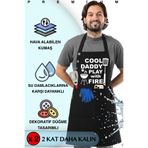 TOSHE Mutfak Önlüğü Suya Dayanıklı Barbekü Önlüğü, Şef Önlüğü 2 Geniş Cepli Barista Önlüğü, Önlük Siyah