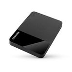 Toshiba 1 TB Canvio Ready — Taşınabilir harici 2,5 inç sabit disk, USB 3.2 Gen 1 High Speed, Microsoft Windows 8.1, 10, 11 ve MacOS ile uyumlu, siyah (HDTB410EK3AA)