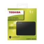 Toshiba 2.5 inç 1 TB USB 3.0 Canvio Taşınabilir Disk Yüksek Performans ve Dayanıklı Gövde HDTB410EK3AA