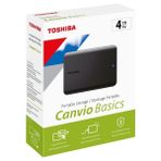 Toshiba Canvio Basic 4 TB Taşınabilir Disk USB 3.2 Yüksek Performanslı Hızlı Depolama GEN1-HDTB540EK3CA