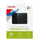 Toshiba Canvio Ready 2Tb 2.5″ Usb 3.2 Hdtp320Ek3Aa Taşınabilir Harddisk Siyah
