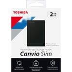 Toshiba Canvio Slim 2.5" 2tb USB 3.2 Gen-1 Siyah (HDTD320EK3EA) Taşınabilir Harici Sabit Disk - 2 TB