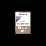 Toshiba Toshıba N300, MN10ADA10TS, 3.5", 10TB, 512MB 7200 Rpm, Sata3, 7/24 Nas, Server, HDD (Türkiye Distribütörü Garantili)