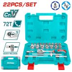 TOTAL 3/8'' 22 PARÇA LOKMA TAKIMI SETİ THT381221