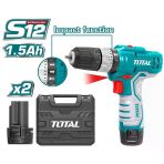 Total Çift Akülü Darbeli Vidalama Matkap 12 V Li-On 1500 Mah Tıdlı1232e
