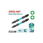 TOTAL DARBELİ ÇİFT TARAFLI 65 MM BİTS UÇ SETİ TACIM72HL665