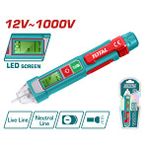 Total Dijital LED Ekranlı Ac Voltaj Dedektörü THT210003 - Mavi