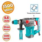Total Kırıcı Delici 4 Kg Darbeli Matkap 1500 W Metal Beton Ahşap Elektropnömatik Delme Hilti